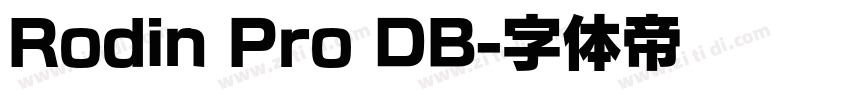 Rodin Pro DB字体转换